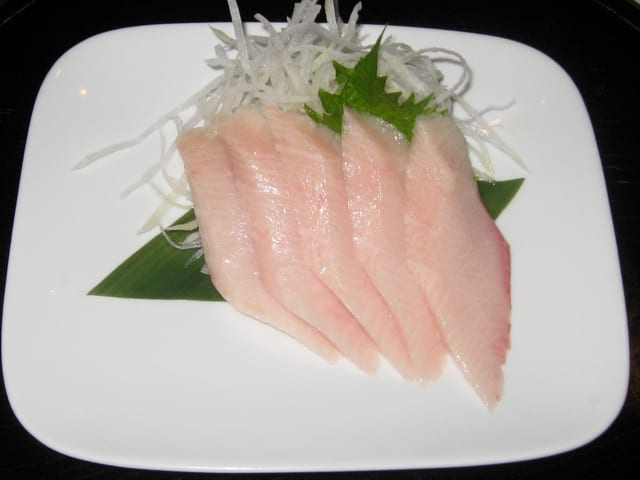 Yellowtail Sashimi.