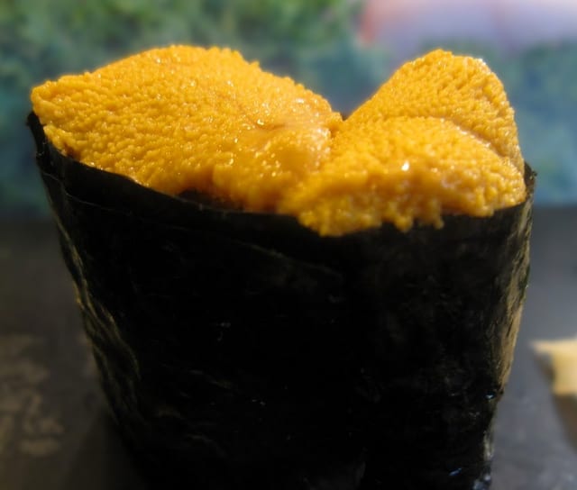 Sea Urchin Sushi.