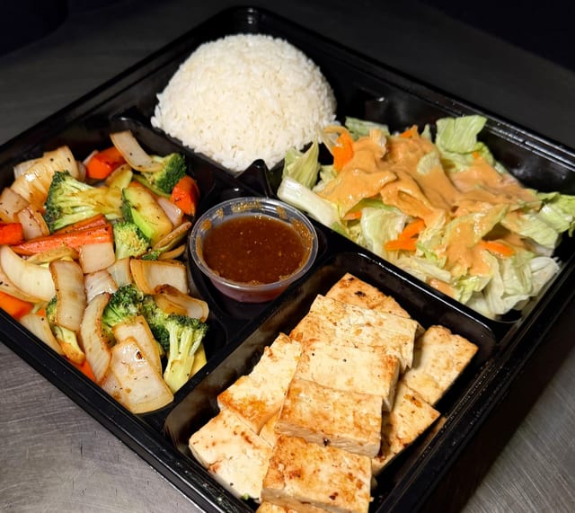 Hibachi Veggies & Tofu Bento.