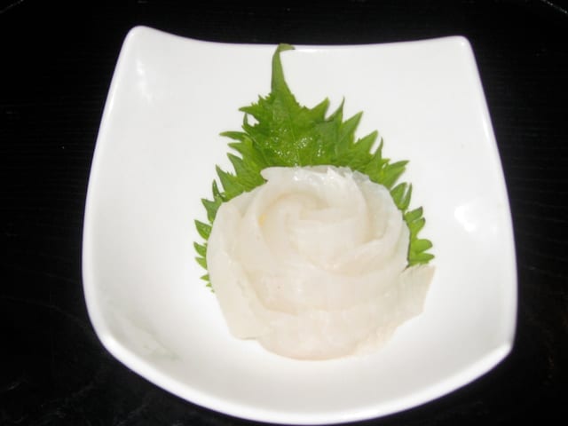 Halibut Sashimi.